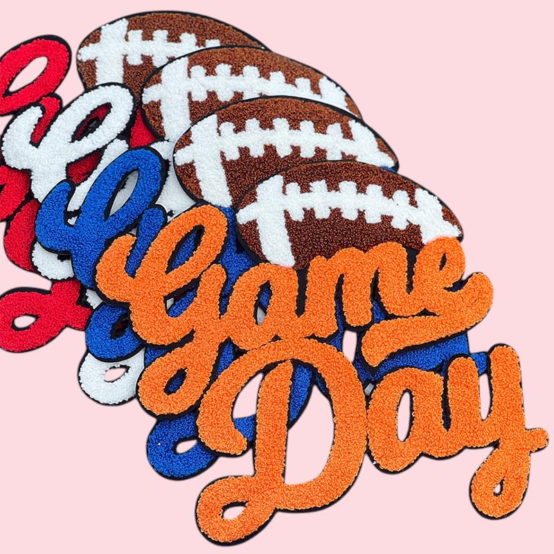 GAME DAY Football Chenille Patch